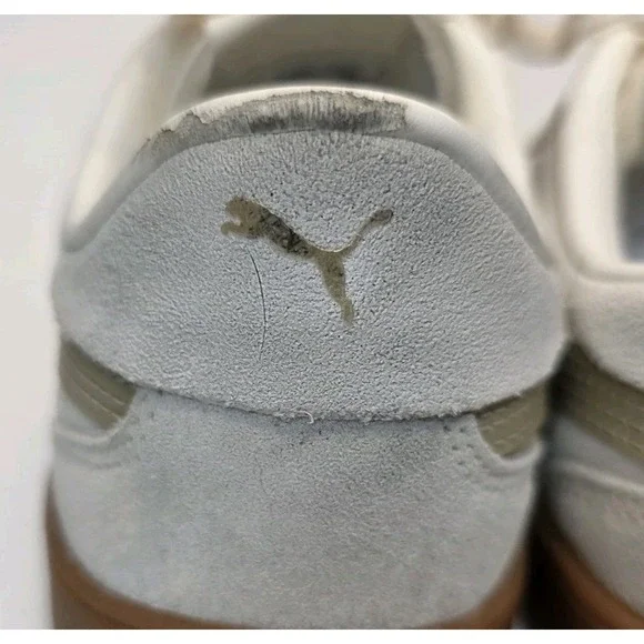 Womens Size 8.5 PUMA Club 5V5 Suede Gum Sneaker Frosted Ivory-Toasted Almond - Picture 7 of 10